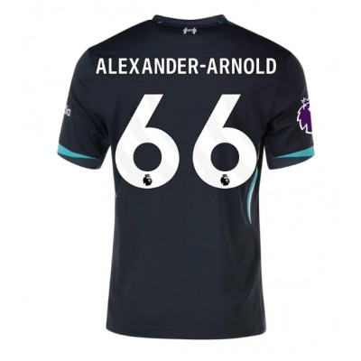 Moški Nogometni dresi Liverpool Alexander-Arnold #66 Gostujoči 2024-25 Kratek Rokav Moški Nogometni dresi Liverpool Alexander-Arnold #66 Gostujoči 2024-25 Kratek Rokav